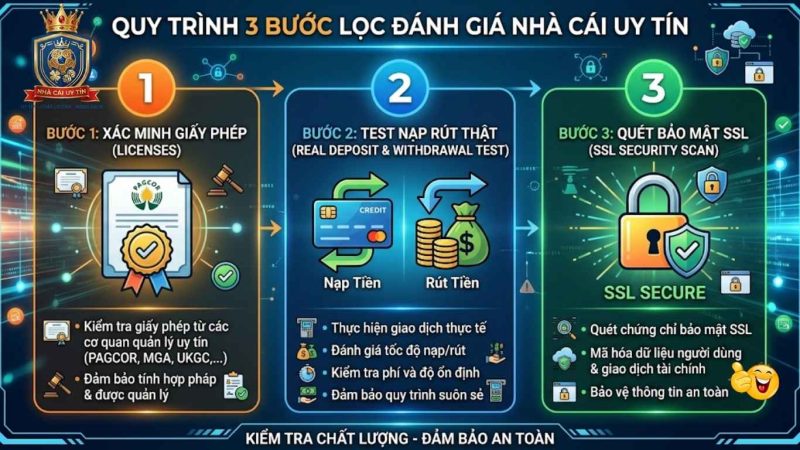 Bộ lọc 3 lớp độc quyền thẩm định nền tảng giải trí an toàn Bộ lọc 3 lớp độc quyền thẩm định nền tảng giải trí an toàn