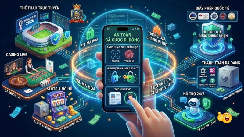Hệ sinh thái cá cược trực tuyến an toàn trên mobile. Hệ sinh thái cá cược trực tuyến an toàn trên mobile.
